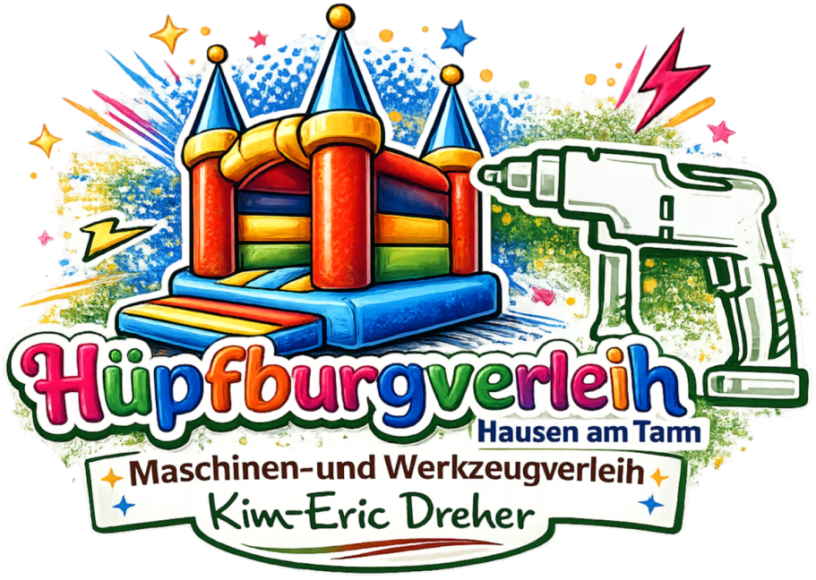 Logo Verleih von Maschinen, Werkzeugen und Hüpfburgen Kim Dreher